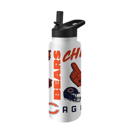 Logo Brands Chicago Bears 34oz Native Quencher Bottle 606-S34QB-63